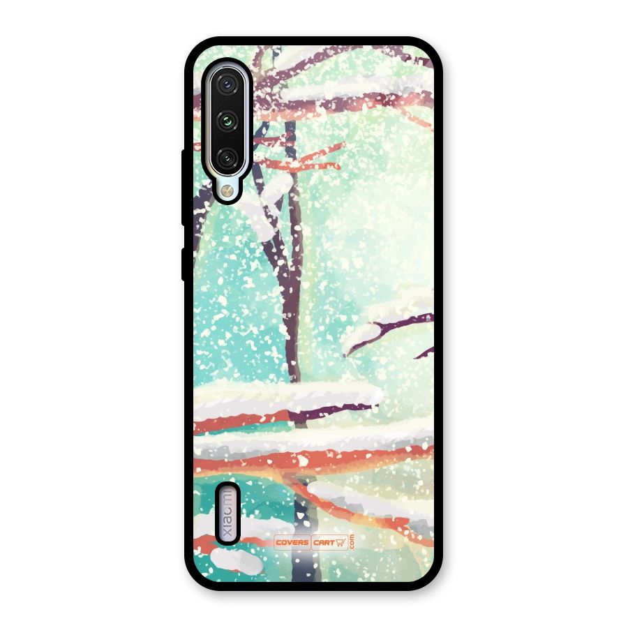 Winter Season Glass Back Case for Mi A3