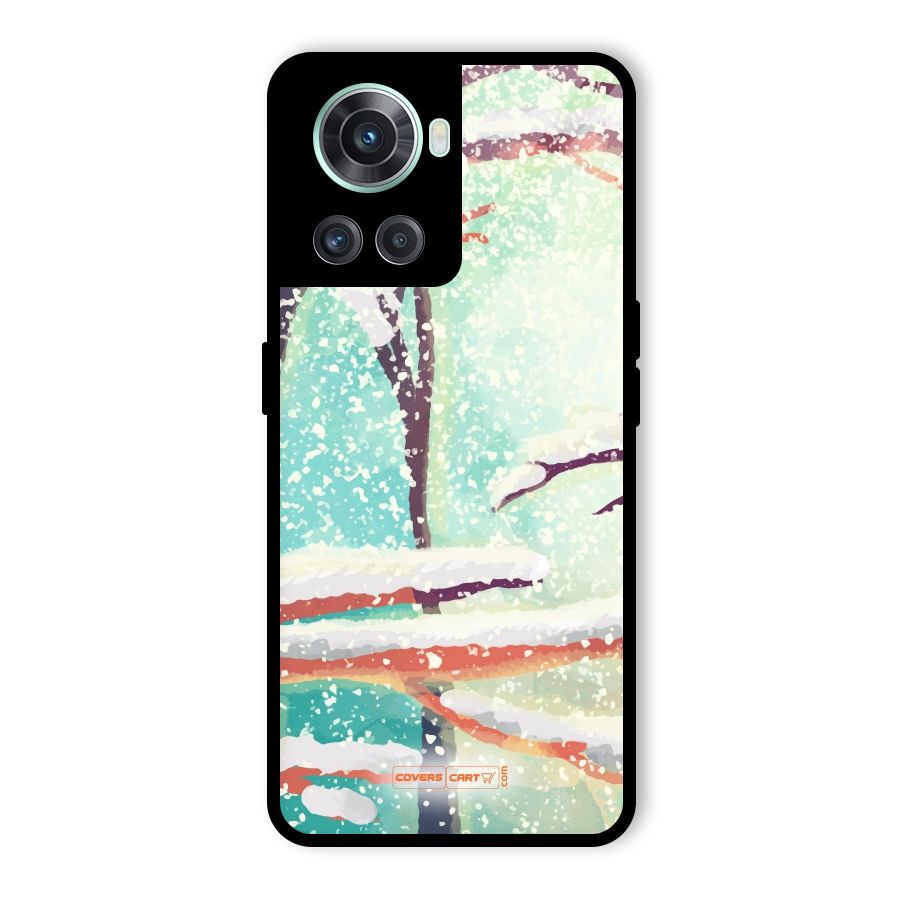 Winter Season Glass Back Case for OnePlus 10R