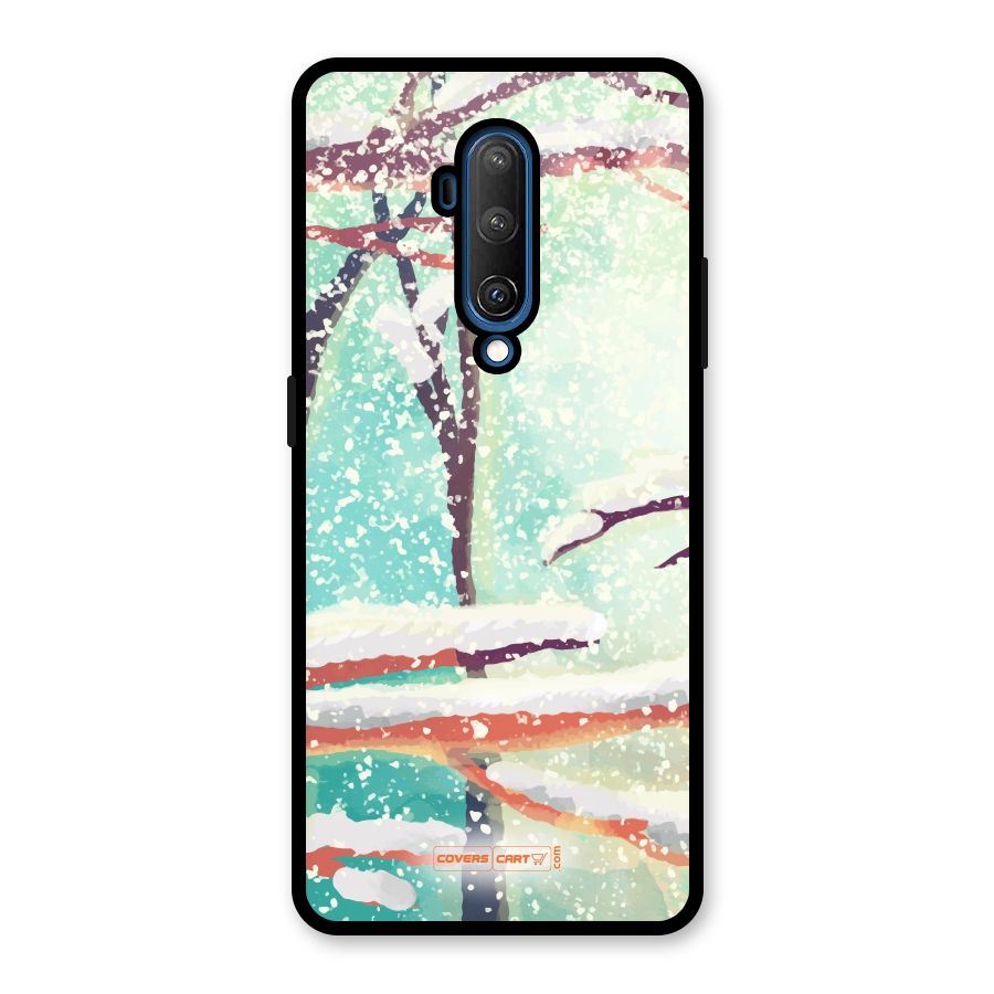 Winter Season Glass Back Case for OnePlus 7T Pro