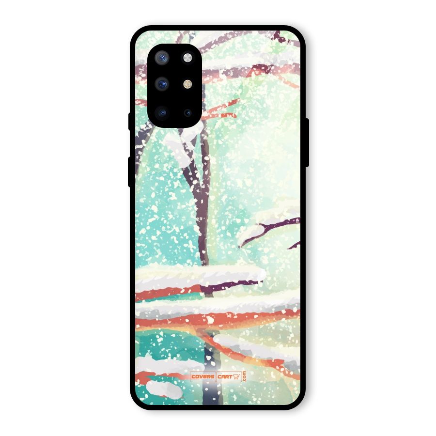 Winter Season Glass Back Case for OnePlus 8T