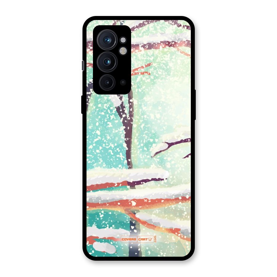 Winter Season Glass Back Case for OnePlus 9RT 5G