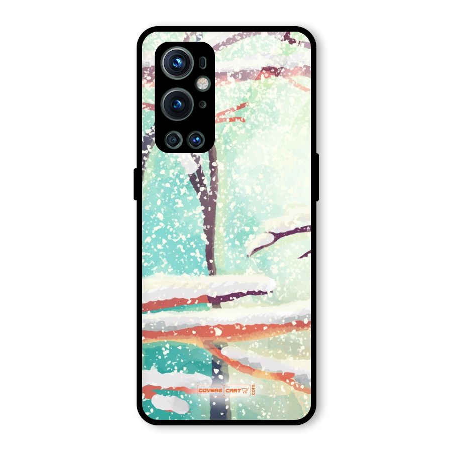 Winter Season Glass Back Case for OnePlus 9 Pro