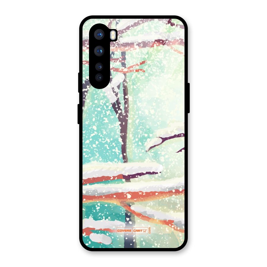 Winter Season Glass Back Case for OnePlus Nord
