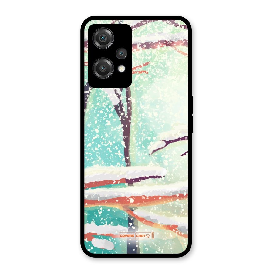 Winter Season Glass Back Case for OnePlus Nord CE 2 Lite 5G