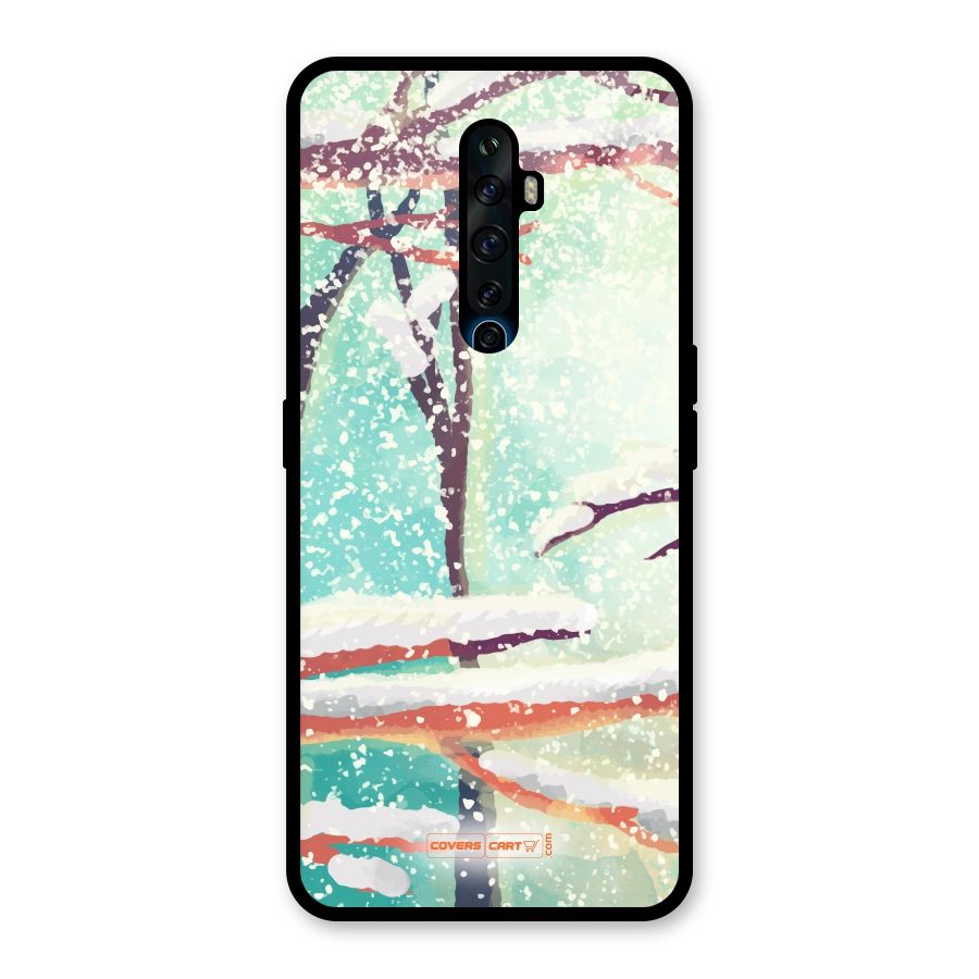 Winter Season Glass Back Case for Oppo Reno2 F