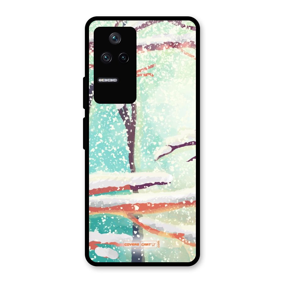 Winter Season Glass Back Case for Poco F4 5G
