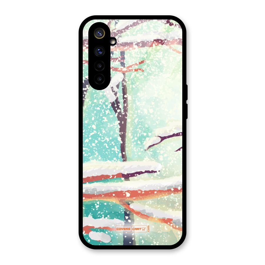 Winter Season Glass Back Case for Realme 6i