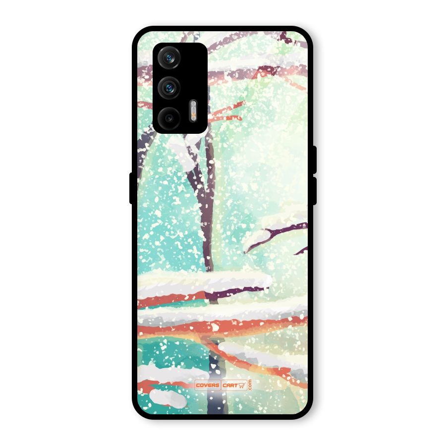 Winter Season Glass Back Case for Realme GT 5G