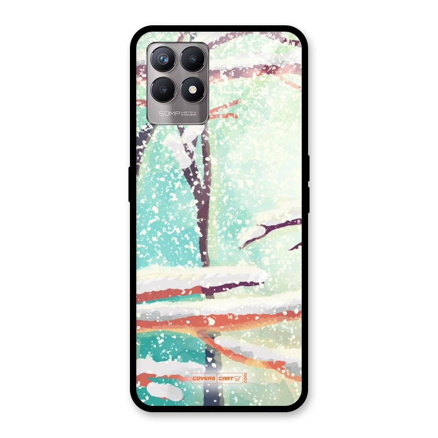 Winter Season Glass Back Case for Realme Narzo 50