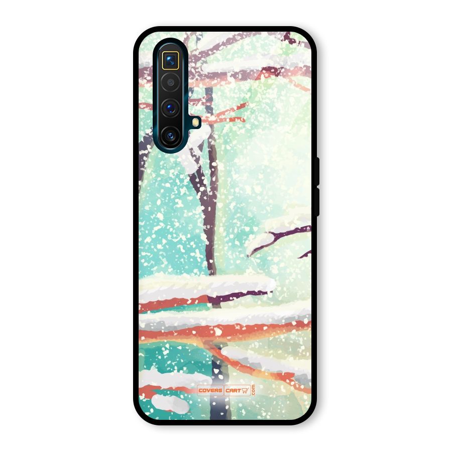 Winter Season Glass Back Case for Realme X3