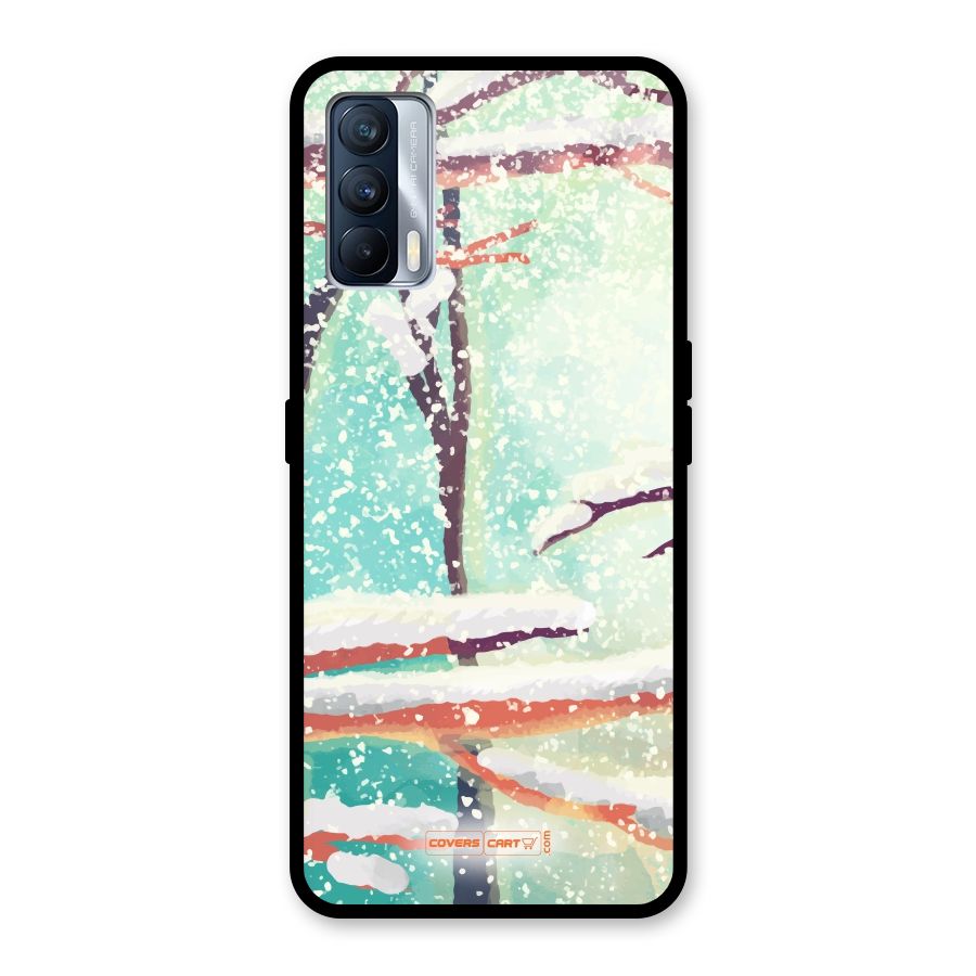 Winter Season Glass Back Case for Realme X7