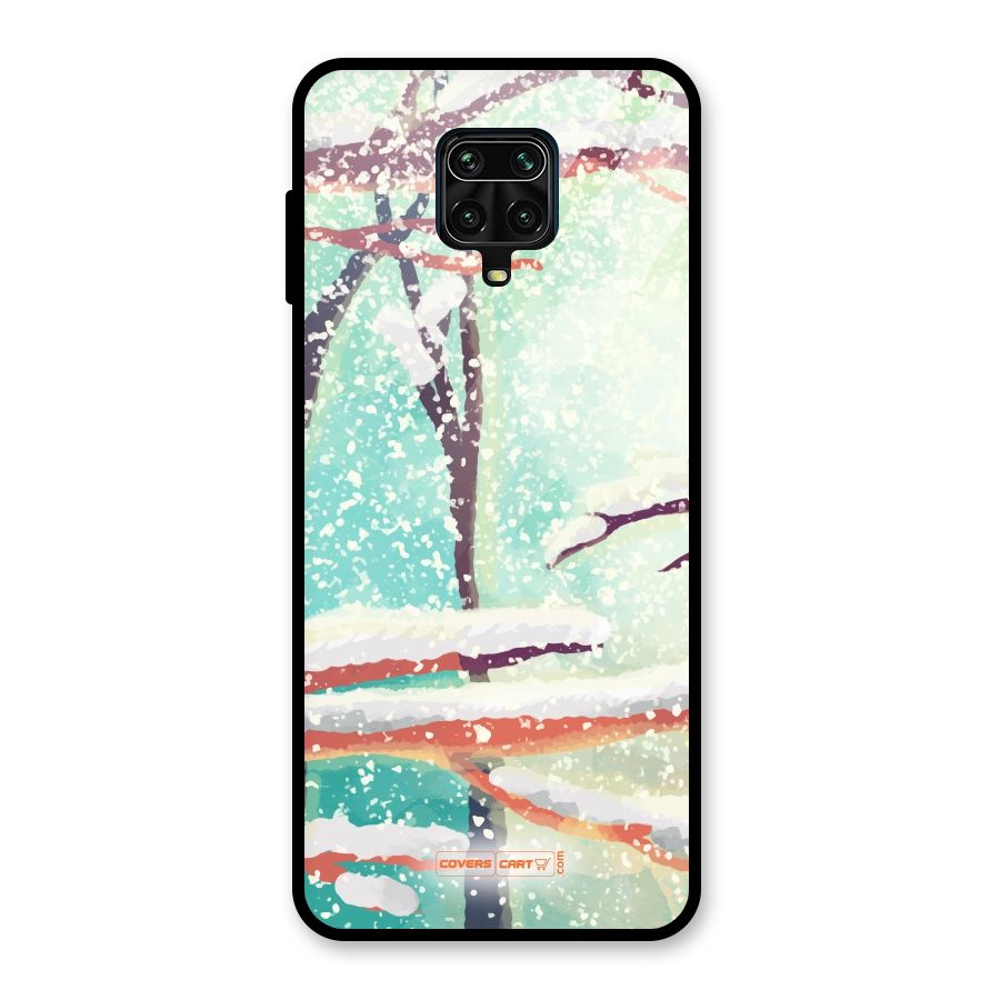 Winter Season Glass Back Case for Redmi Note 10 Lite