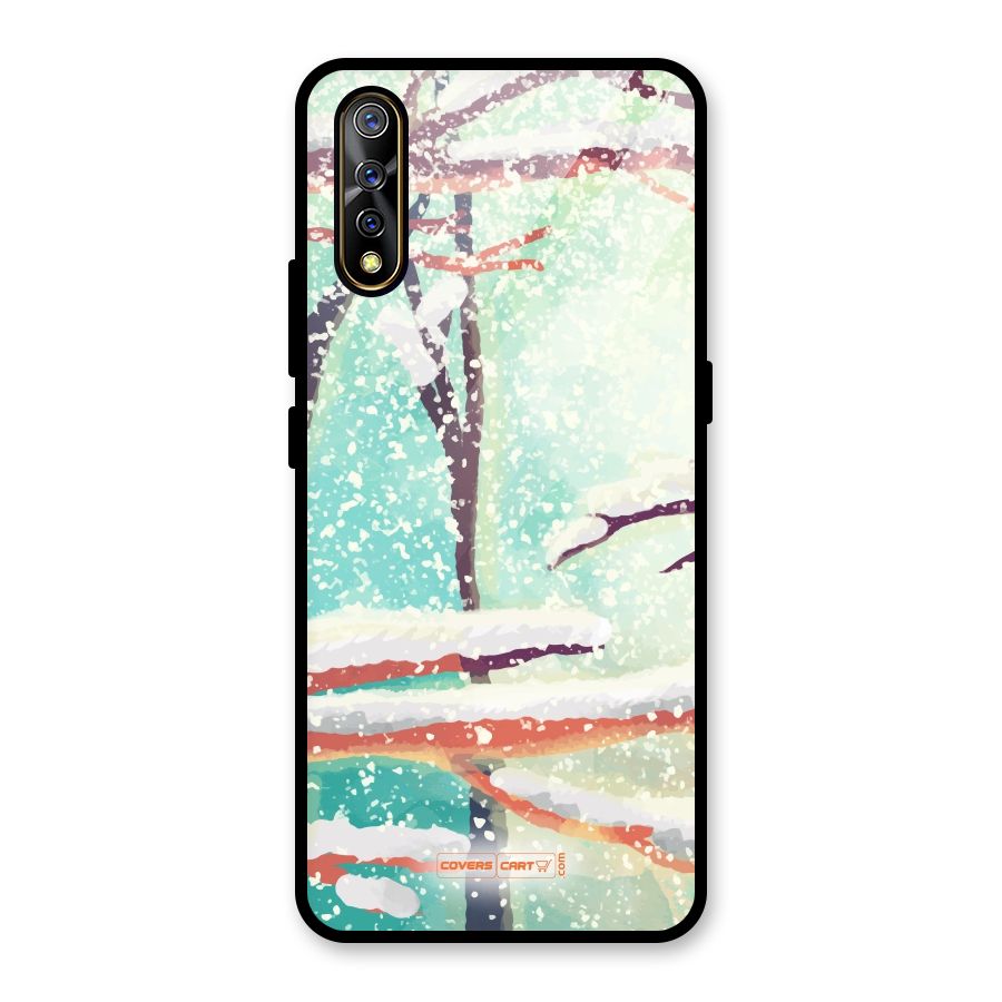 Winter Season Glass Back Case for Vivo S1