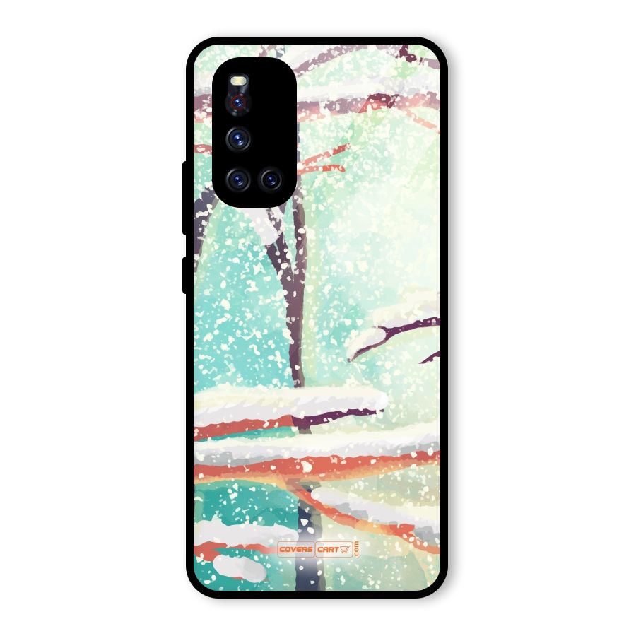 Winter Season Glass Back Case for Vivo V19