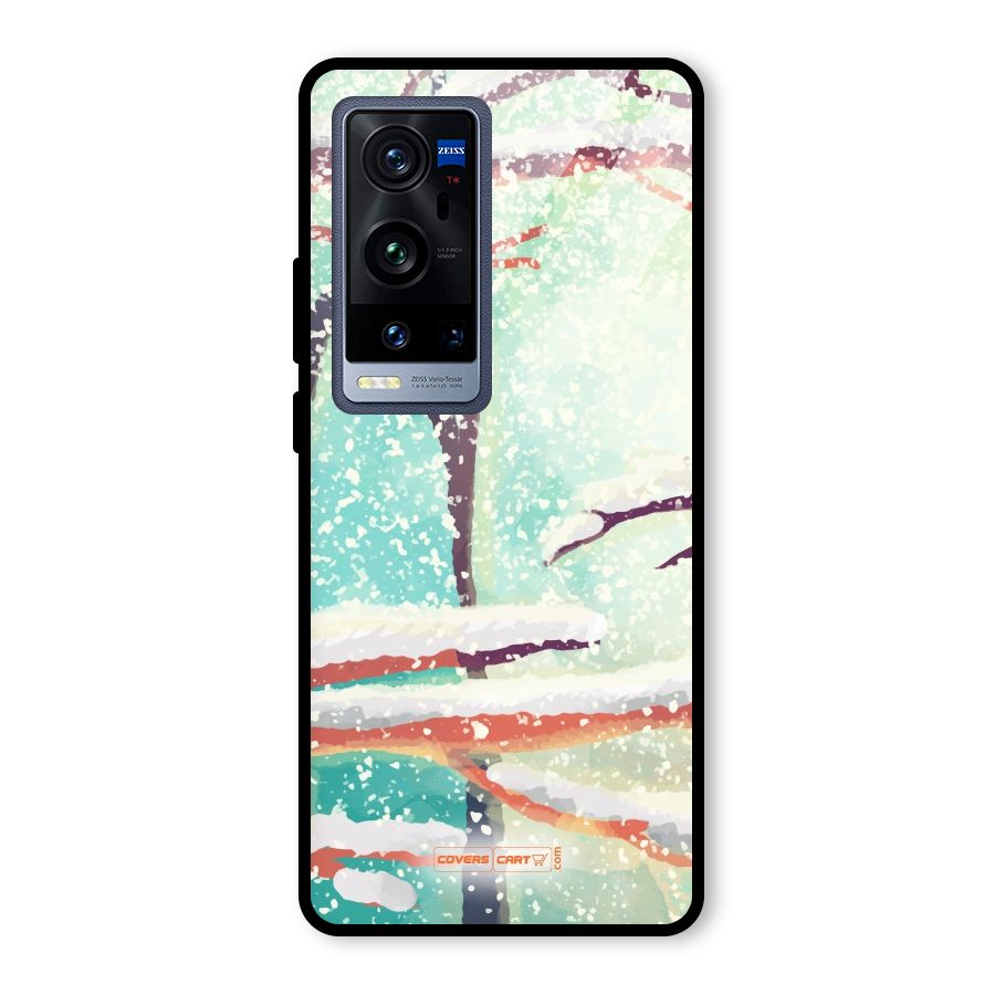 Winter Season Glass Back Case for Vivo X60 Pro Plus