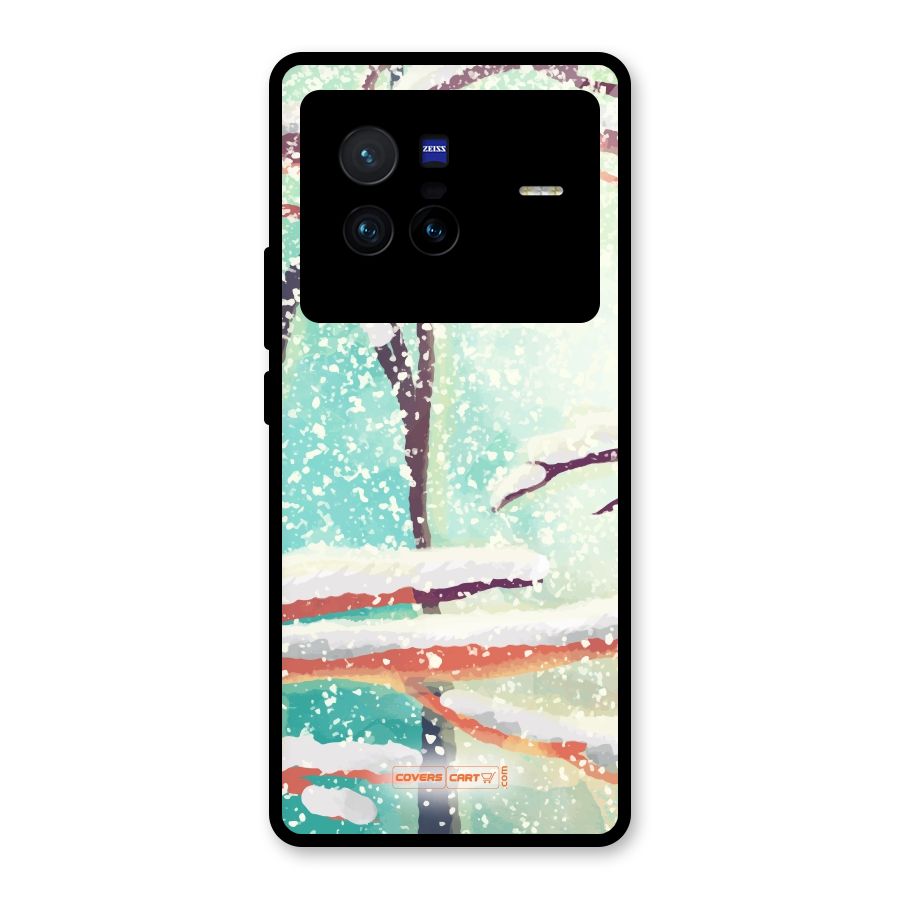 Winter Season Glass Back Case for Vivo X80