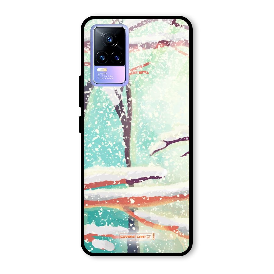 Winter Season Glass Back Case for Vivo Y73