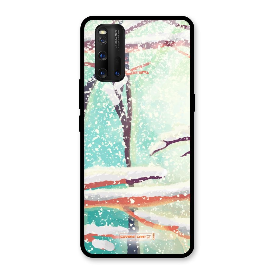 Winter Season Glass Back Case for Vivo iQOO 3