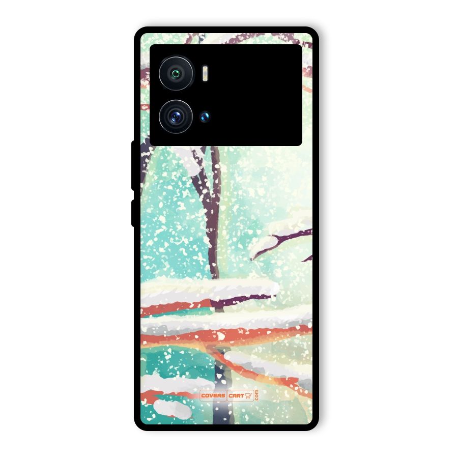 Winter Season Glass Back Case for Vivo iQOO 9 Pro
