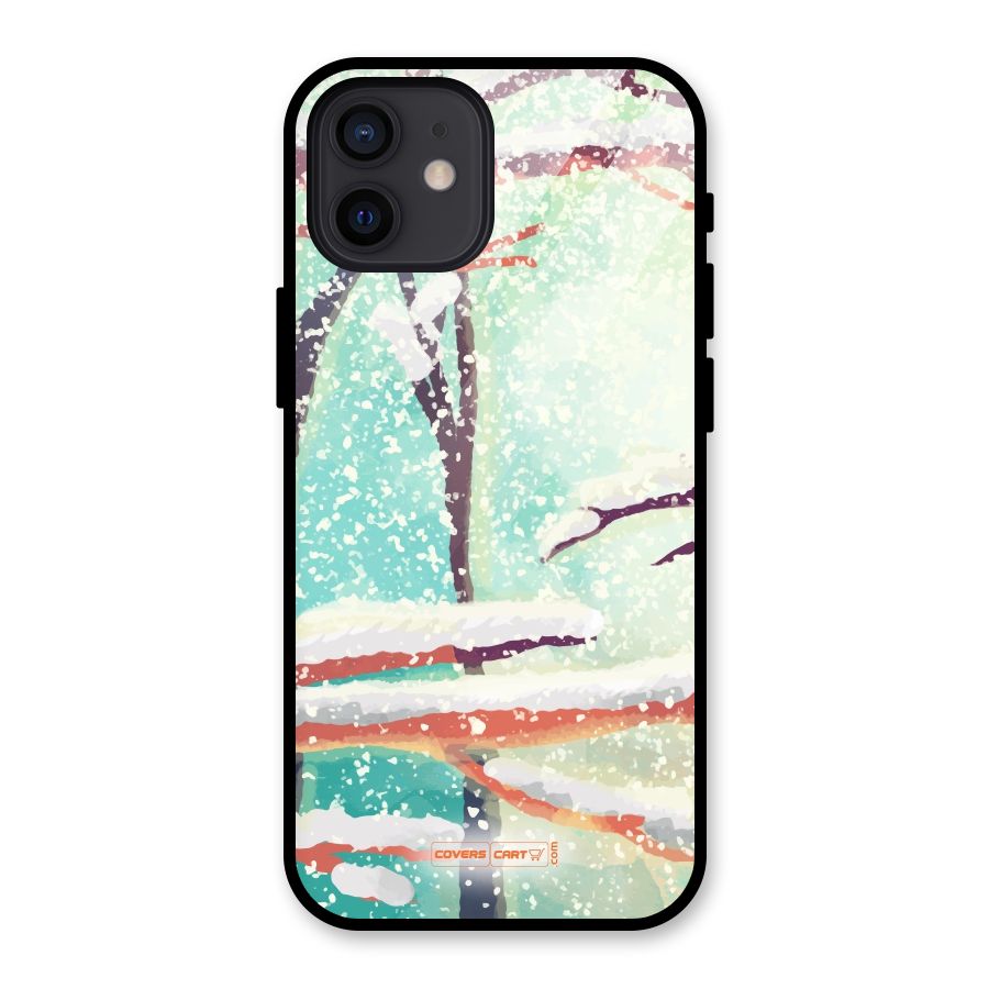 Winter Season Glass Back Case for iPhone 12