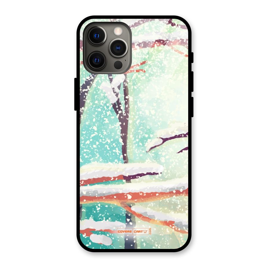Winter Season Glass Back Case for iPhone 12 Pro Max