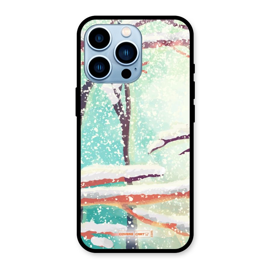 Winter Season Glass Back Case for iPhone 13 Pro