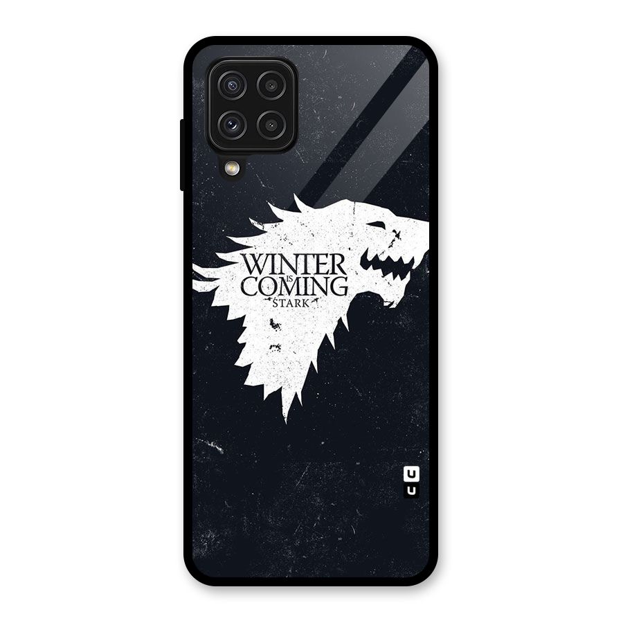 Winter is Coming Stark Glass Back Case for Galaxy A22 4G