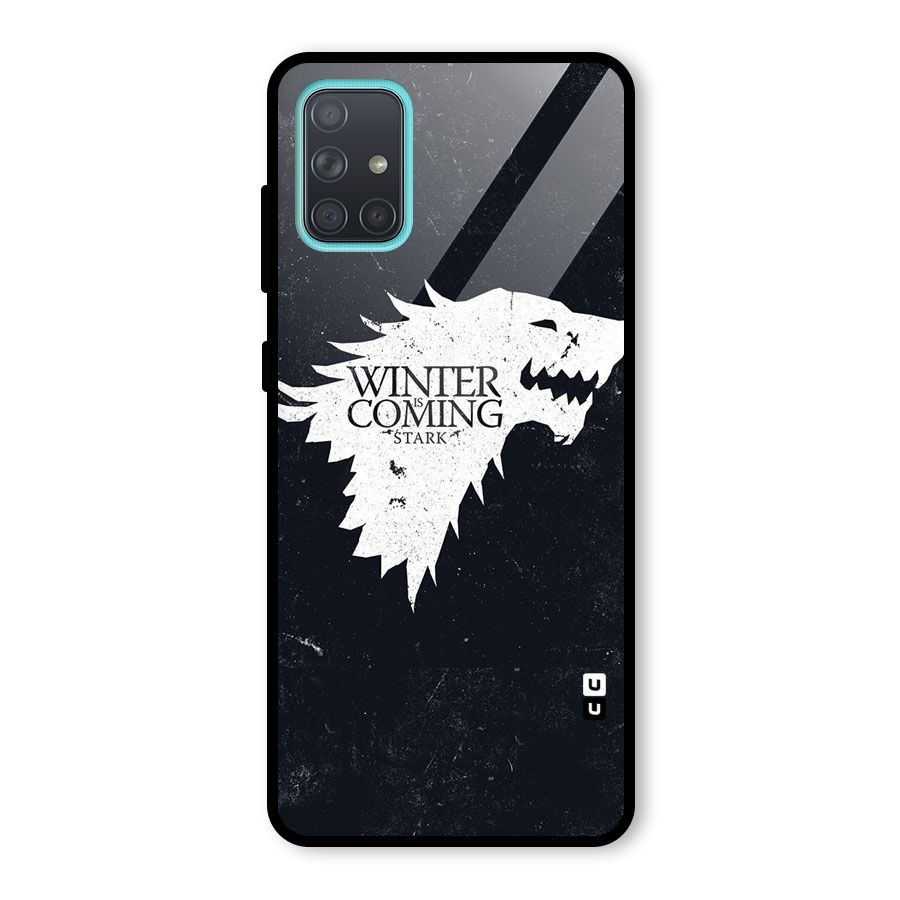 Winter is Coming Stark Glass Back Case for Galaxy A71