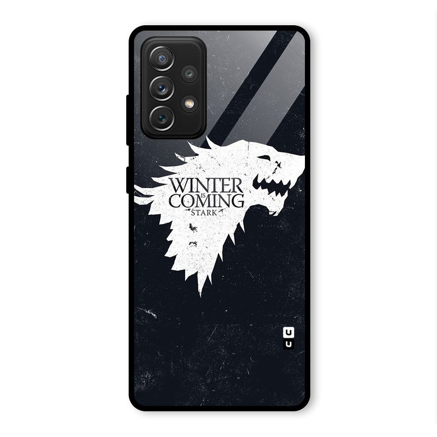 Winter is Coming Stark Glass Back Case for Galaxy A72