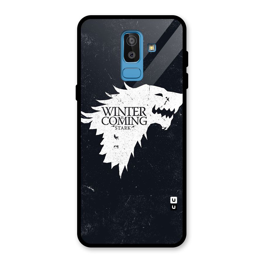 Winter is Coming Stark Glass Back Case for Galaxy J8