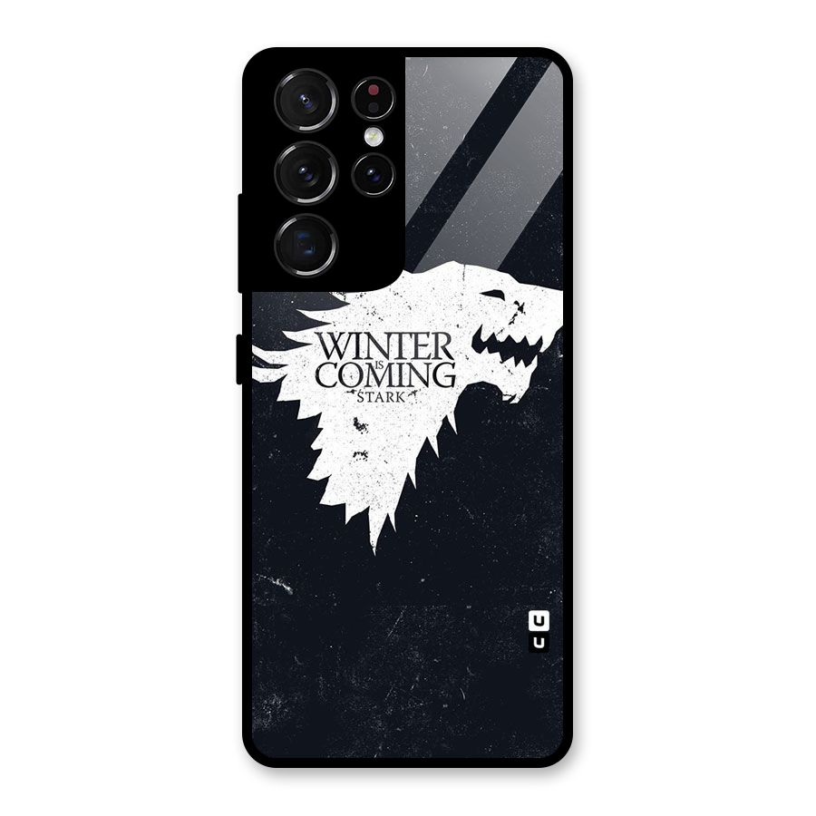 Winter is Coming Stark Glass Back Case for Galaxy S21 Ultra 5G