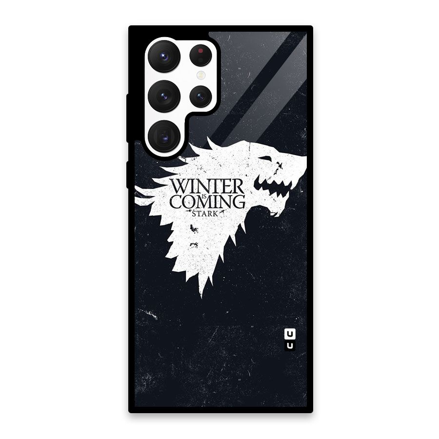 Winter is Coming Stark Glass Back Case for Galaxy S22 Ultra 5G