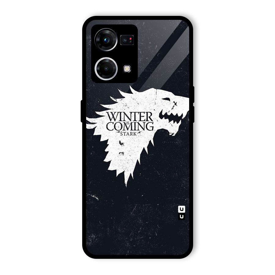 Winter is Coming Stark Glass Back Case for Oppo F21 Pro 4G