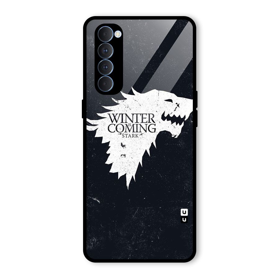 Winter is Coming Stark Glass Back Case for Oppo Reno4 Pro