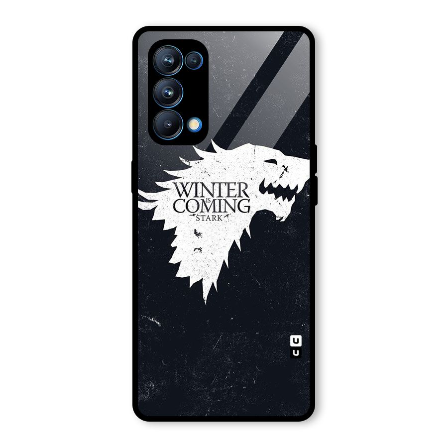 Winter is Coming Stark Glass Back Case for Oppo Reno5 Pro 5G