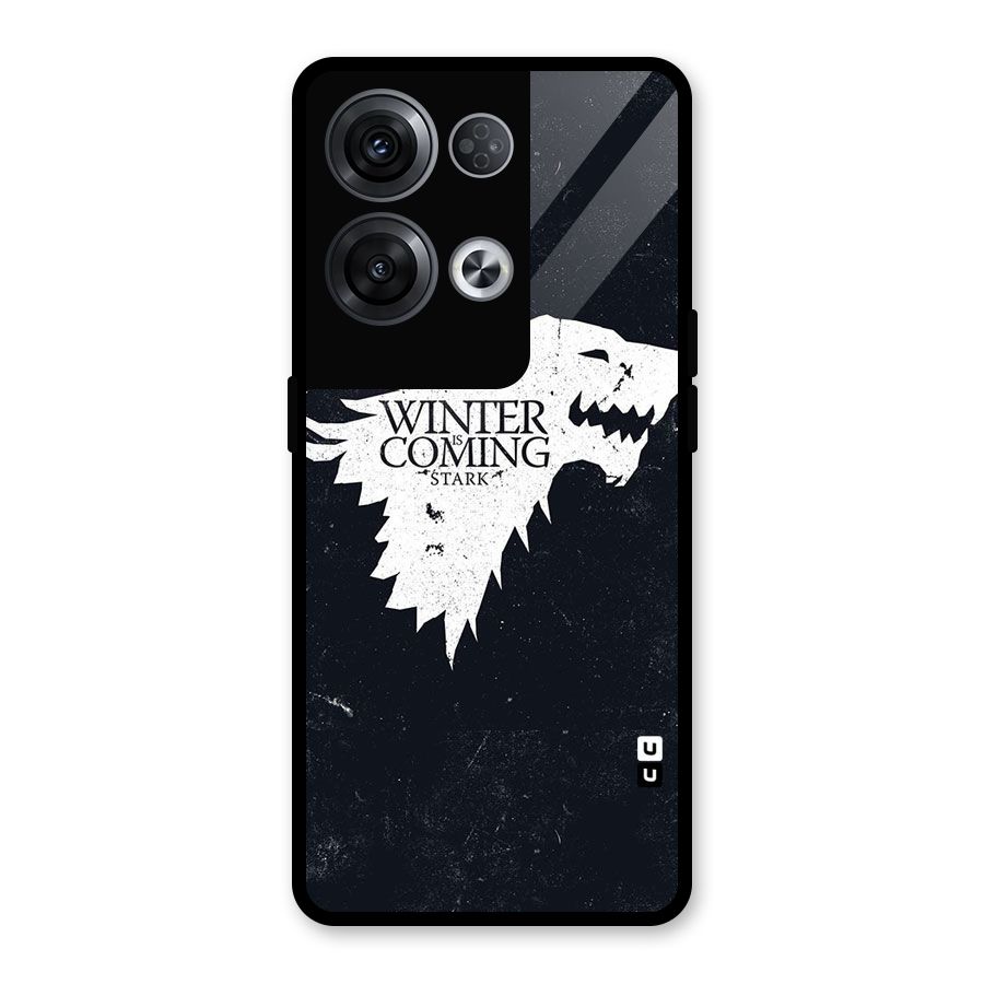 Winter is Coming Stark Glass Back Case for Oppo Reno8 Pro 5G
