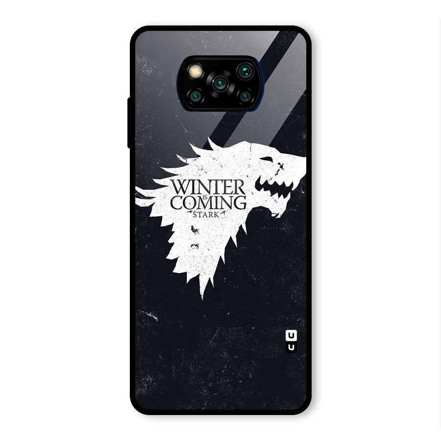 Winter is Coming Stark Glass Back Case for Poco X3 Pro