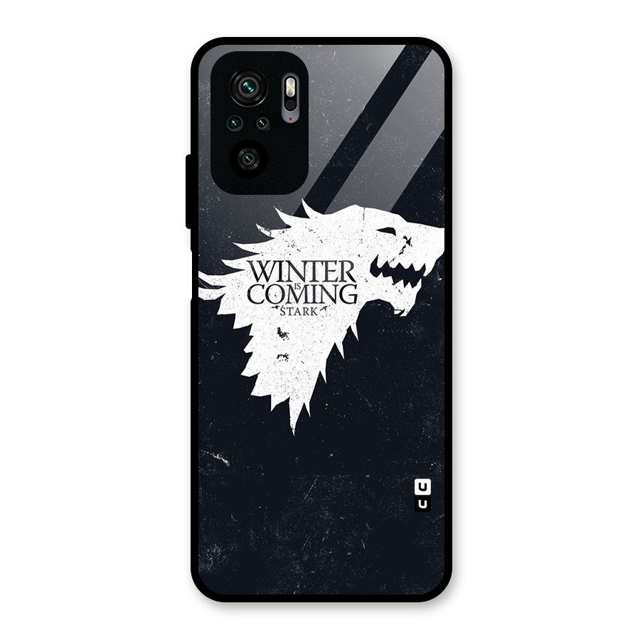 Winter is Coming Stark Glass Back Case for Redmi Note 10S