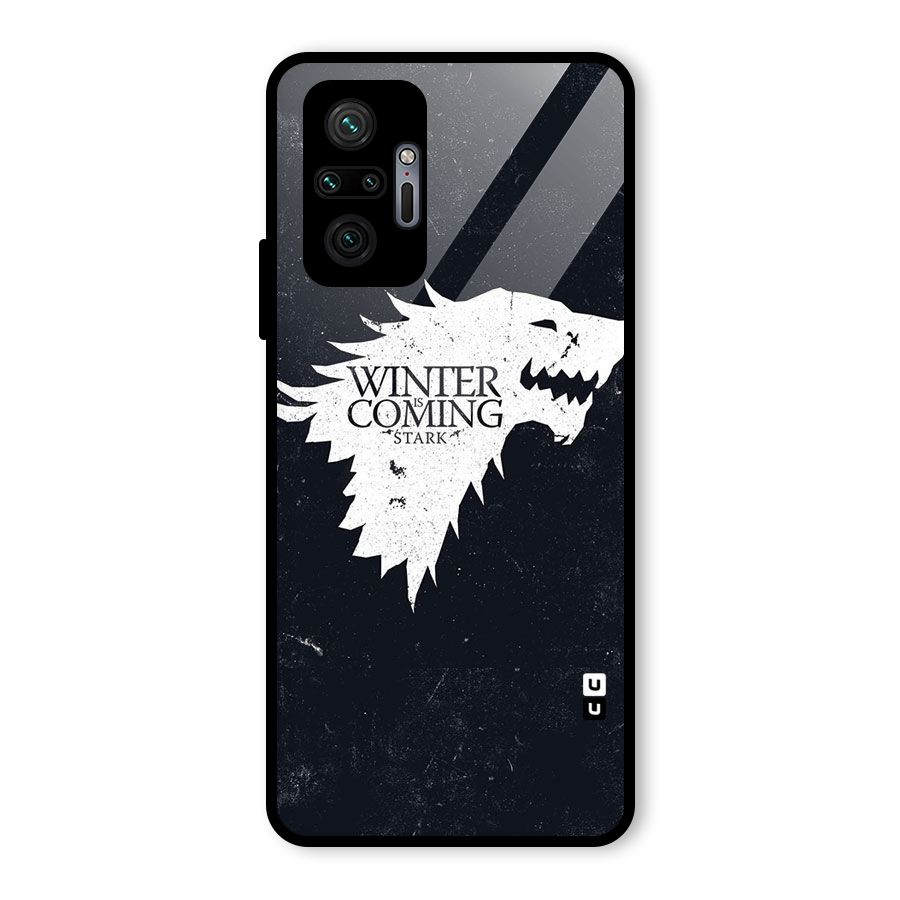 Winter is Coming Stark Glass Back Case for Redmi Note 10 Pro