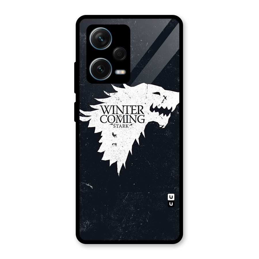 Winter is Coming Stark Glass Back Case for Redmi Note 12 Pro Plus 5G