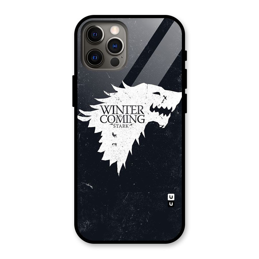 Winter is Coming Stark Glass Back Case for iPhone 12 Pro