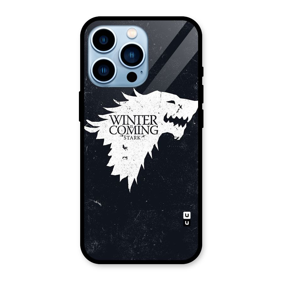 Winter is Coming Stark Glass Back Case for iPhone 13 Pro
