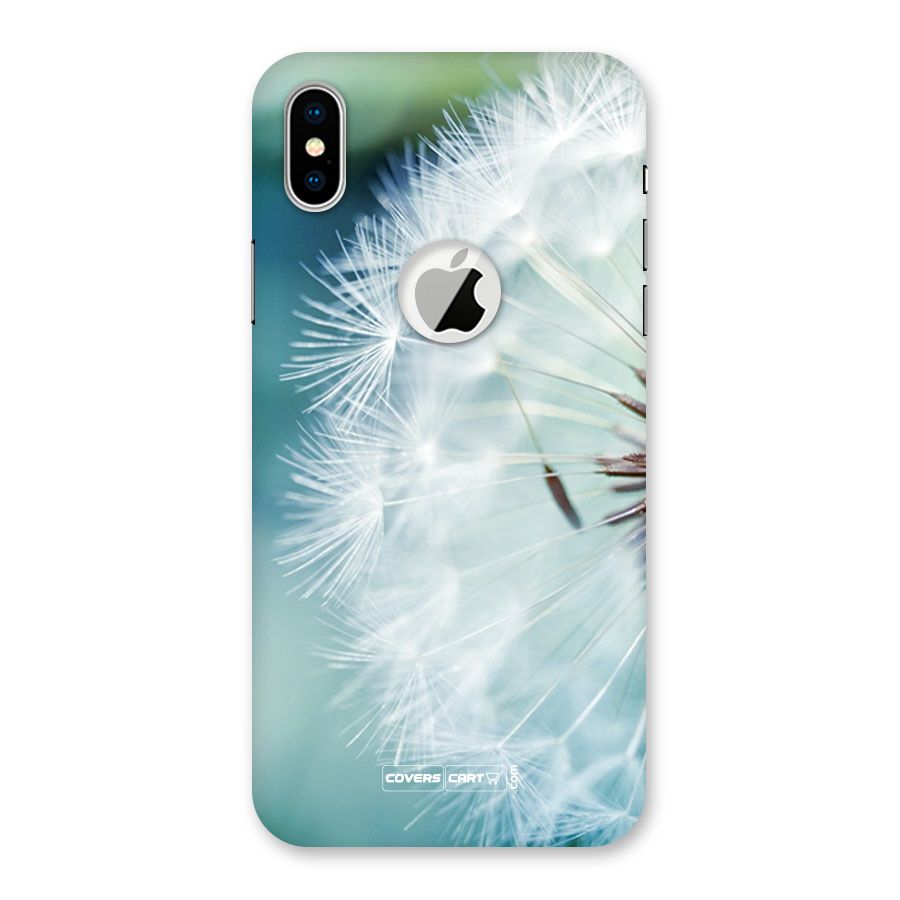 Wish Floral Back Case for iPhone XS Logo Cut