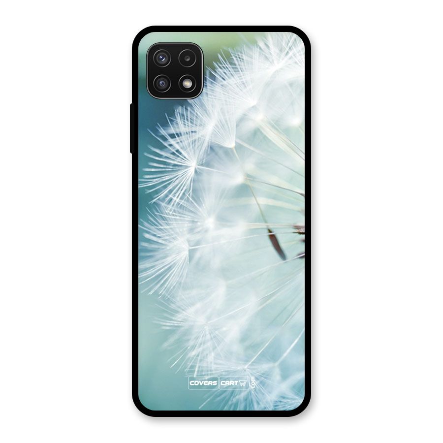 Wish Floral Glass Back Case for Galaxy A22 5G