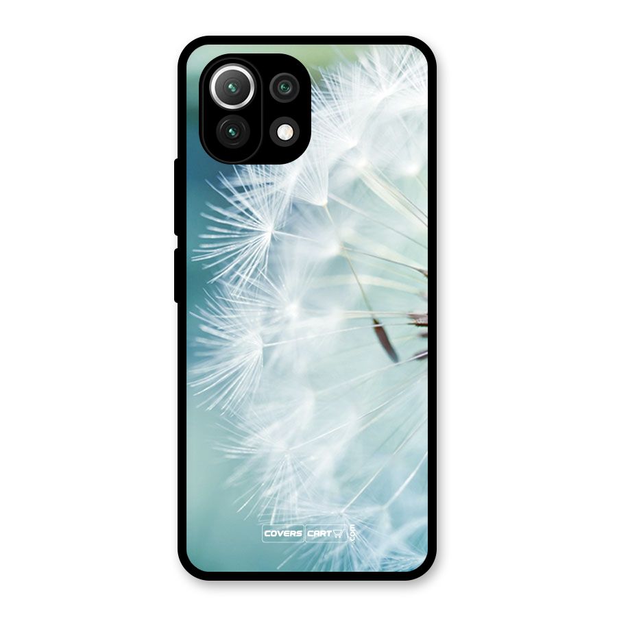 Wish Floral Glass Back Case for Mi 11 Lite