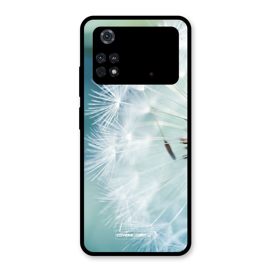 Wish Floral Glass Back Case for Poco M4 Pro 4G