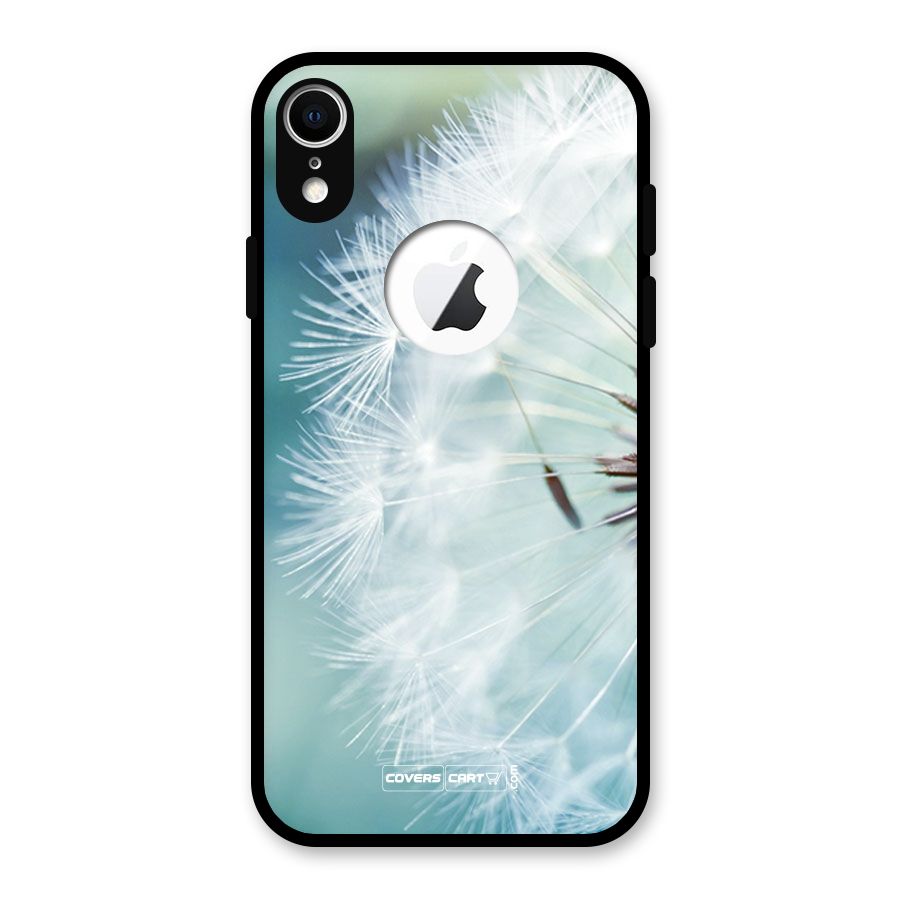 Wish Floral Glass Back Case for iPhone XR Logo Cut