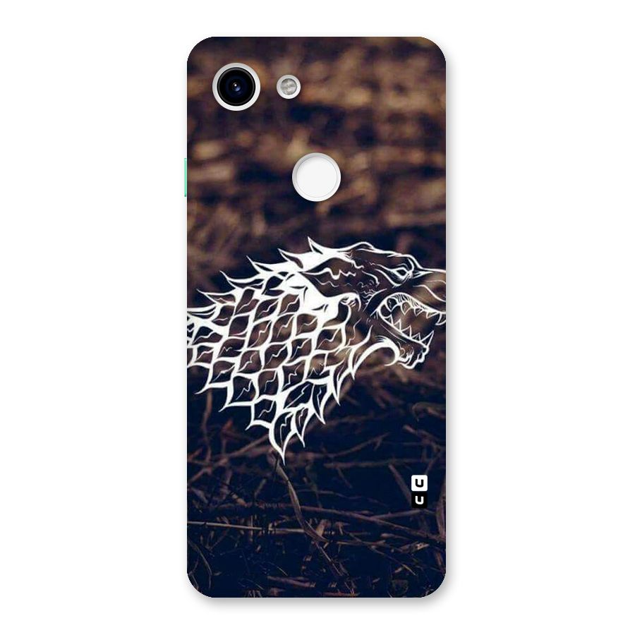 Wolf In White Back Case for Google Pixel 3