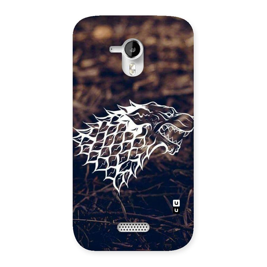 Wolf In White Back Case for Micromax Canvas HD A116