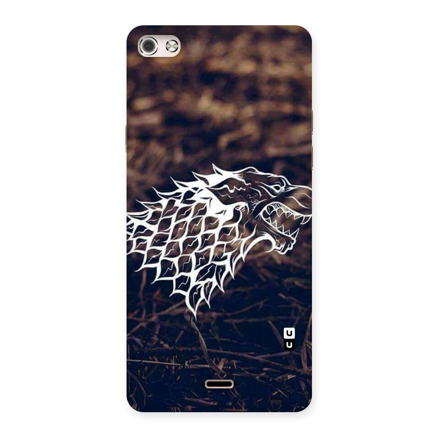 Wolf In White Back Case for Micromax Canvas Silver 5